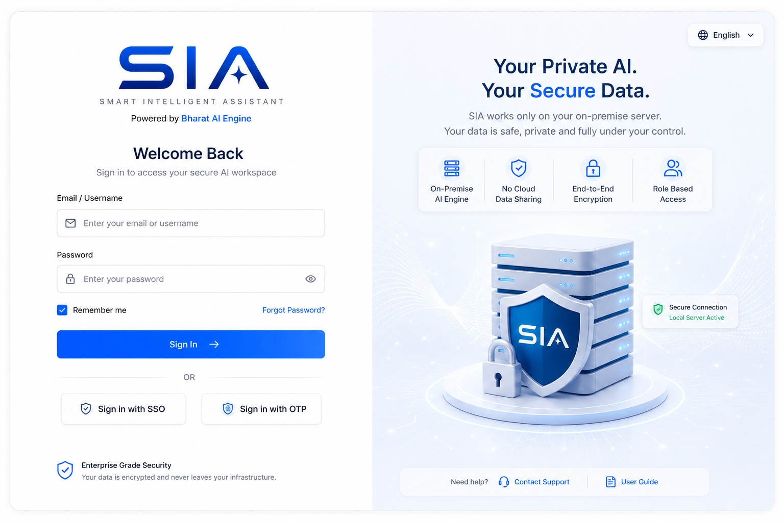 SIA Smart Intelligent Assistant Workspace login