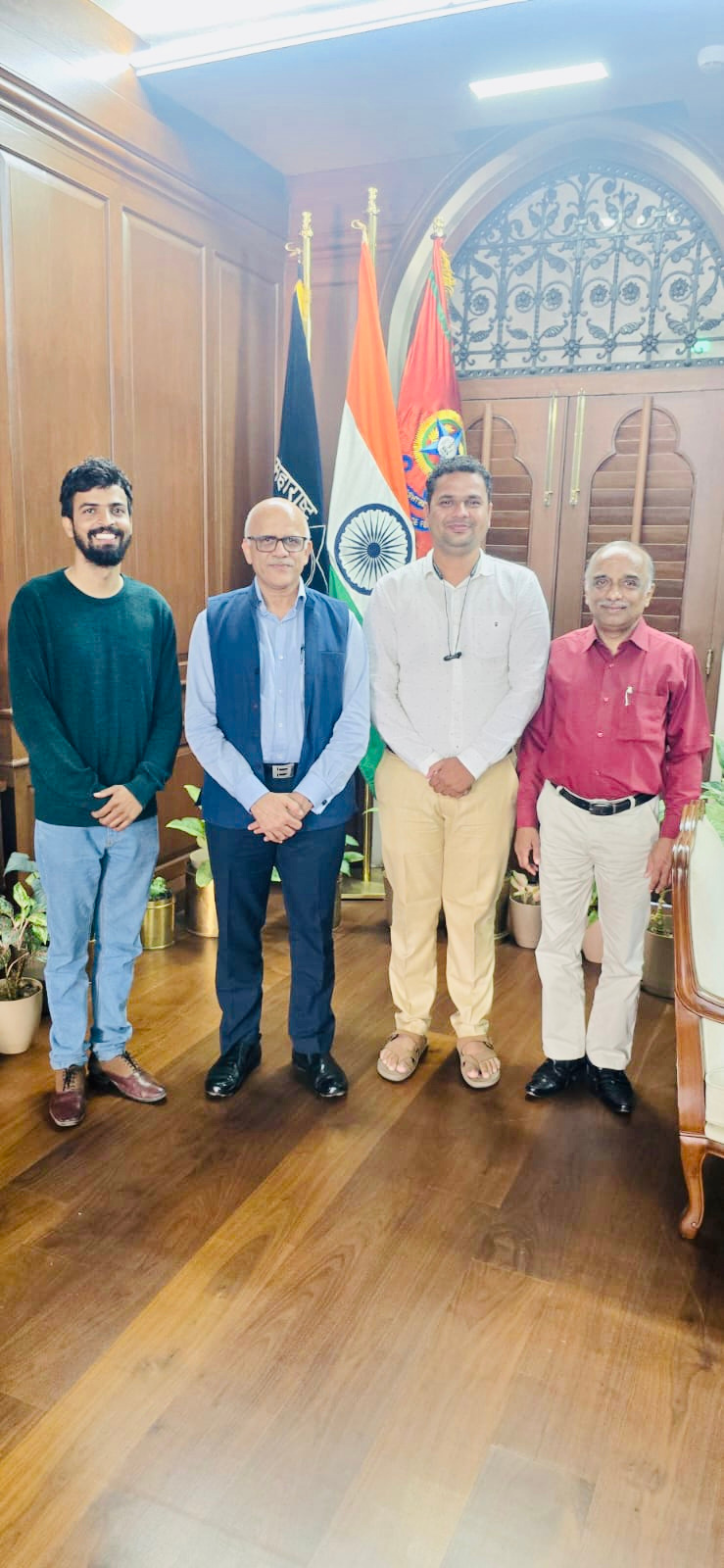 Government discussion with DGP Sadanand Date and Chief Minister OSD Chandrashekhar Vaze